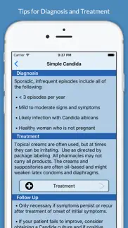 vulvovaginal candidiasis iphone screenshot 2