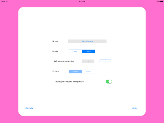 Screenshot #5 pour Memória Auditiva: Números Lite