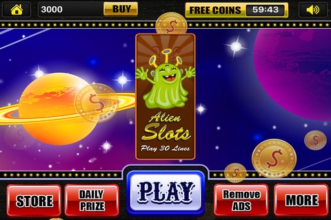 Alien's World of Slots PRO - Play Fun Casino Vegas Games, Spin & Win! screenshot 3