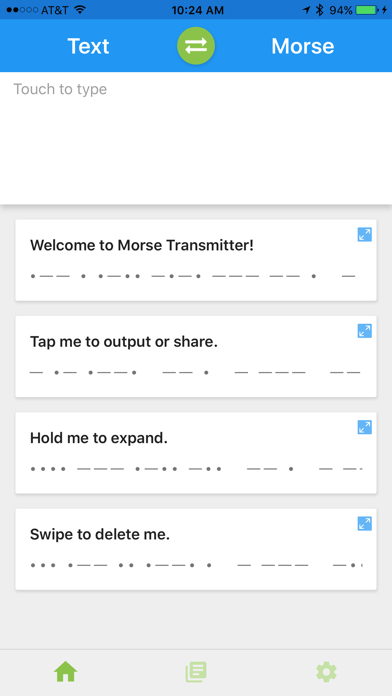 Screenshot #1 pour Morse Transmitter