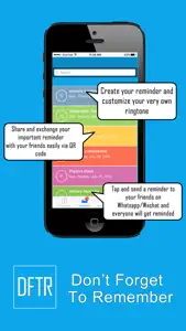Don't Forget To Remember - DFTR Reminder screenshot #1 for iPhone