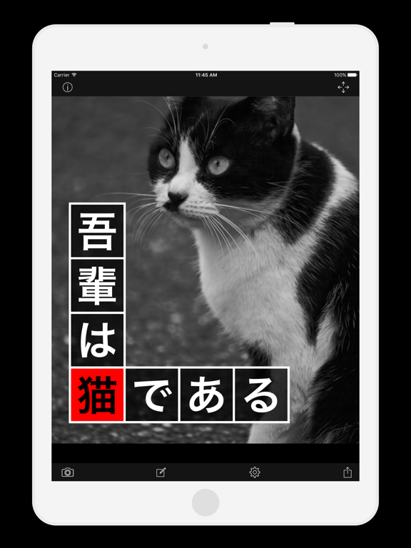 箱文字 〜 箱の中に文字を入れて写真に配置するアプリのおすすめ画像1