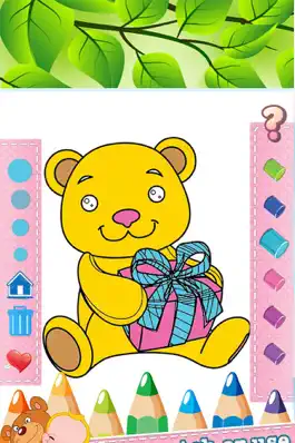 Game screenshot Bear Zoo Drawing Coloring Book - Cute Caricature Art Ideas pages for kids hack