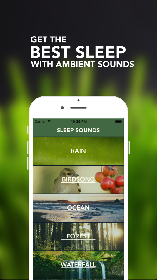 iSleep - Natural relaxing ambient sounds for sleeping, meditation & yoga - 1.0 - (iOS)