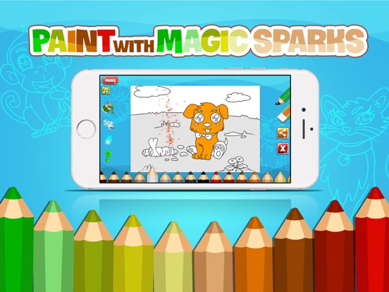 KidsPaint - Coloring Cool Animals to Relax iPad screenshot