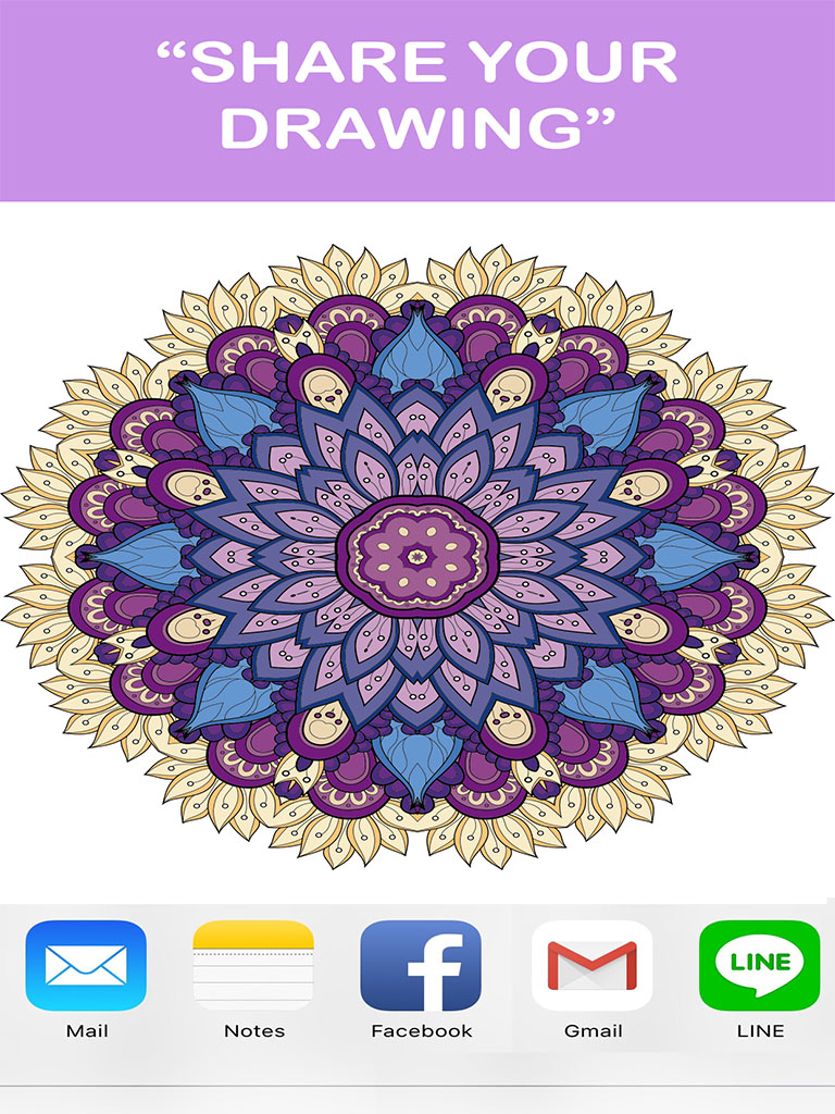 Adult Coloring Book - Free Mandala Colors Therapy Stress Relieving Pages screenshot 9