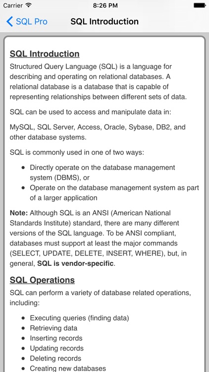 SQL Pro