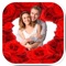 Create cards with original romantic love photo frames