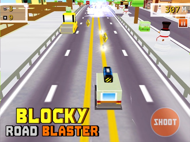 Blocky Road Blaster - 3D ( Fun Race & Shoot Game ), game for IOS