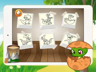 Baby Dino Coloring Book  - Dinosaur Drawing paint and color pages games for kids, game for IOS