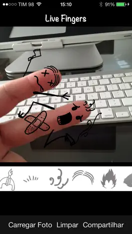Game screenshot Live Fingers - Добавить Прохладный лица и вещи, чтобы ваши пальцы hack