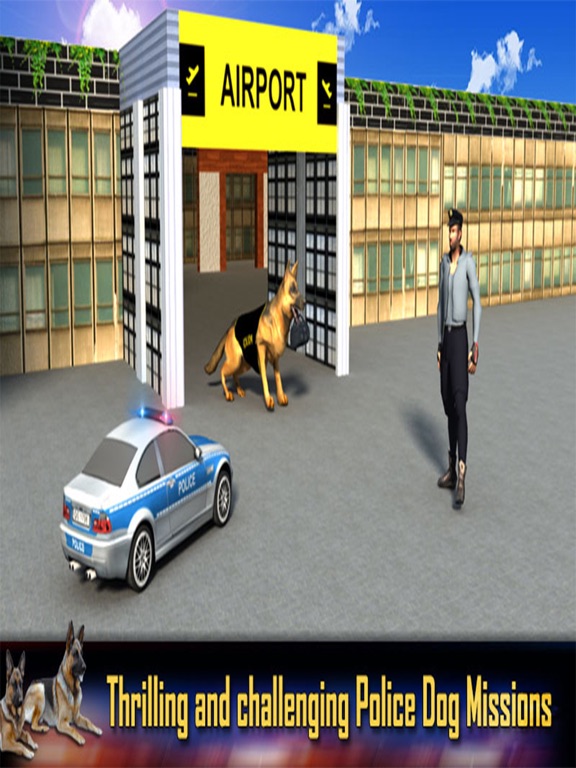 Airport Police Dog Duty Simulator 3D iPad screenshot