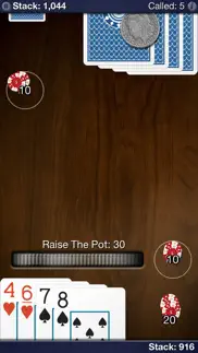 heads up: omaha (1-on-1 poker) iphone screenshot 2