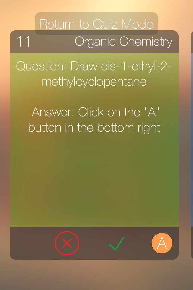 Organic Chemistry Review screenshot 3