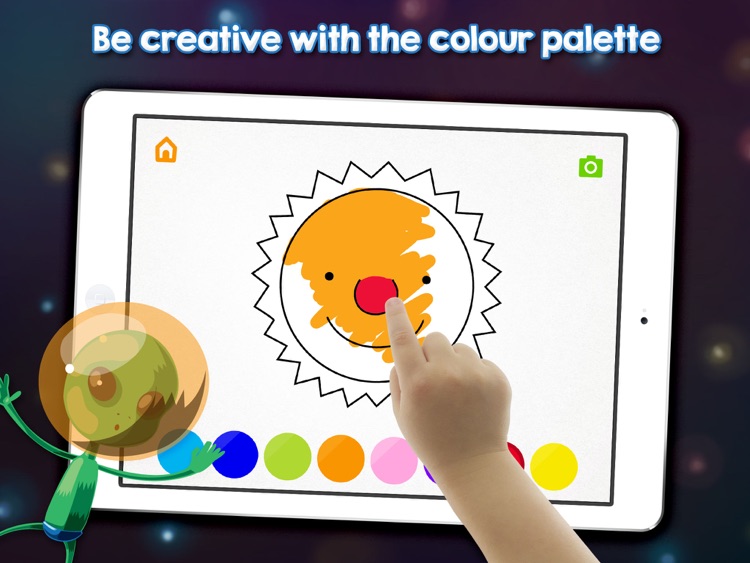 PaintPad Space School Edition: A fun and simple drawing, colouring and painting game for babies and toddlers screenshot-4