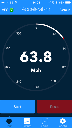 VBOX Sport Performance Test