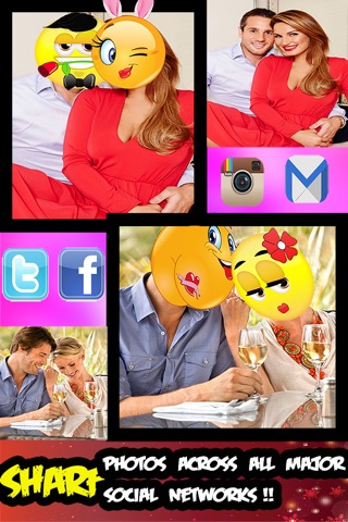 Vamoji Pic - Valentine Emoji Stickers Photo Effect screenshot 3