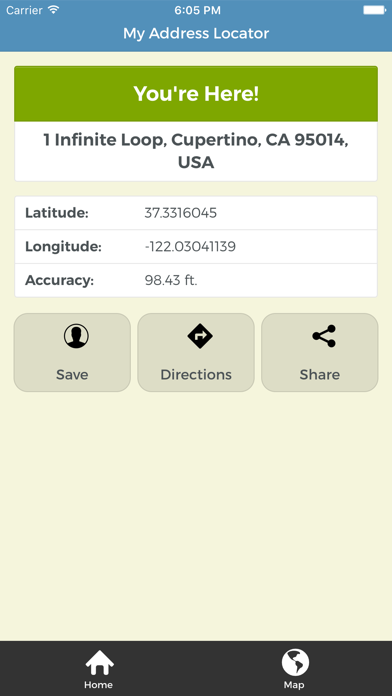 Screenshot #1 pour My Address Locator - Find Me