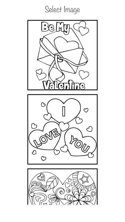 Interactive touch Coloring Book for Valentine's Day - Paint Studio for Adults and Love Couples All Free Pictures screenshot-3