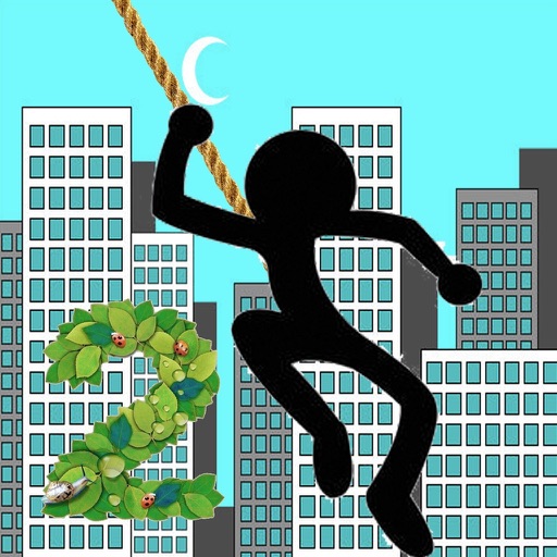 Fly Stick Man With Ninja Rope Like Spider icon