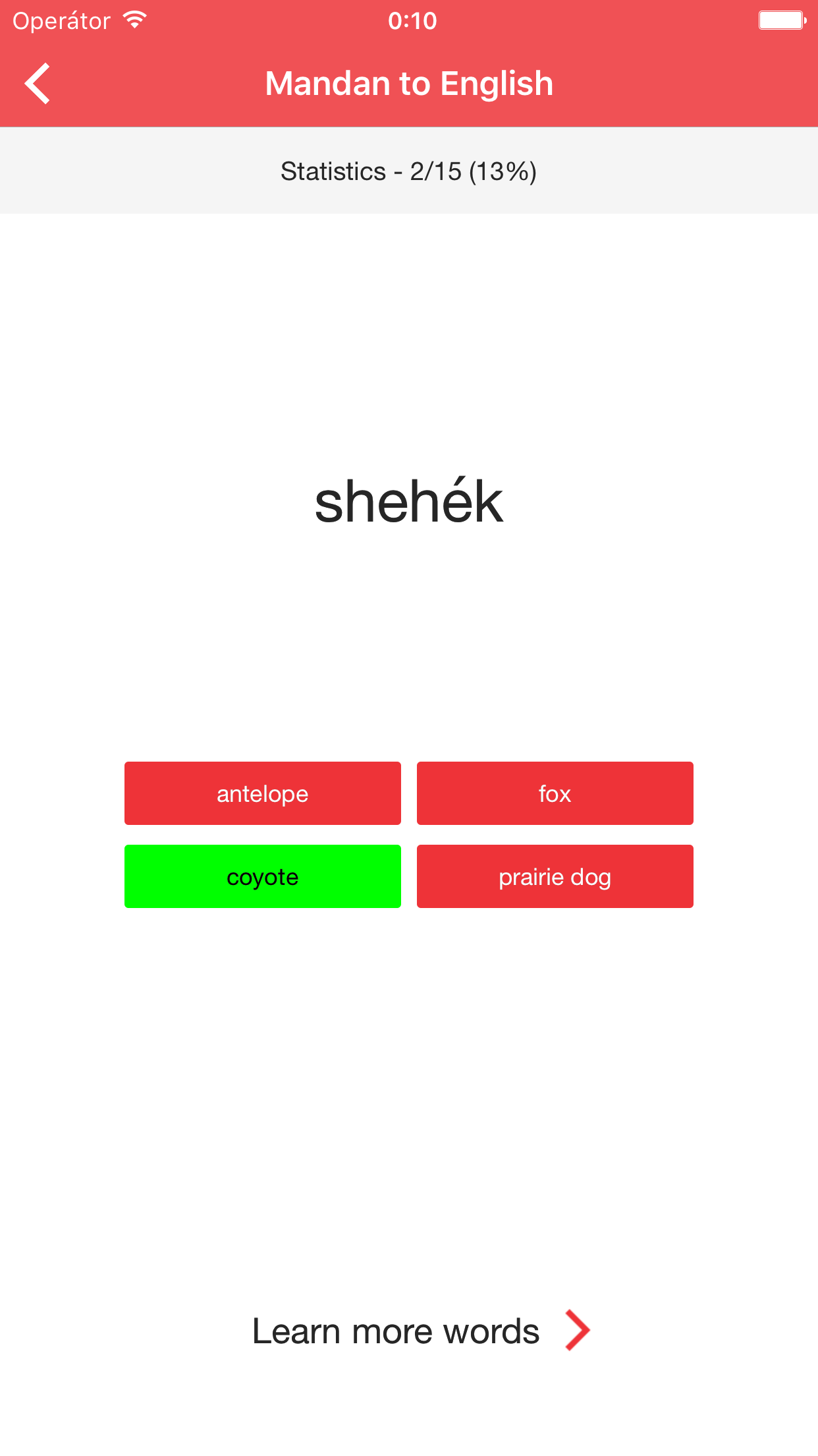Mandan Vocab Builder