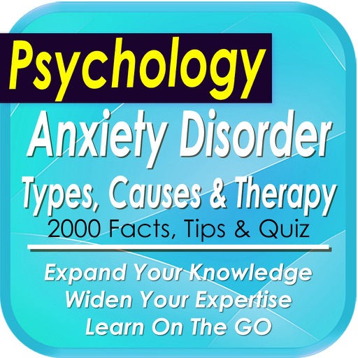 Anxiety Disorder Symptomes, Causes & Therapy: 1800 Notes, Tips & Quiz icon