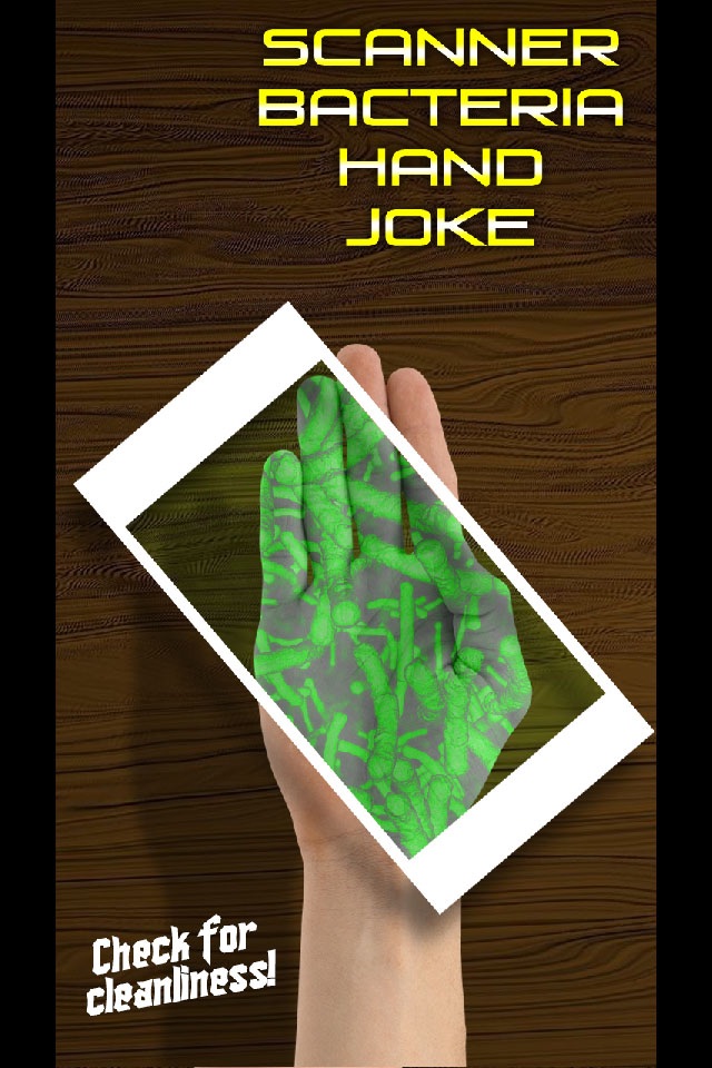 Scanner Bacteria Hand Joke screenshot 3