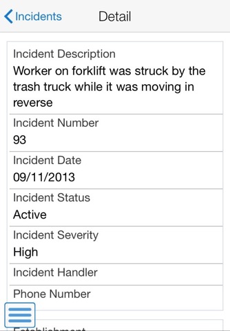 Health and Safety Scoreboard Smartphone for JDE E1 screenshot 3