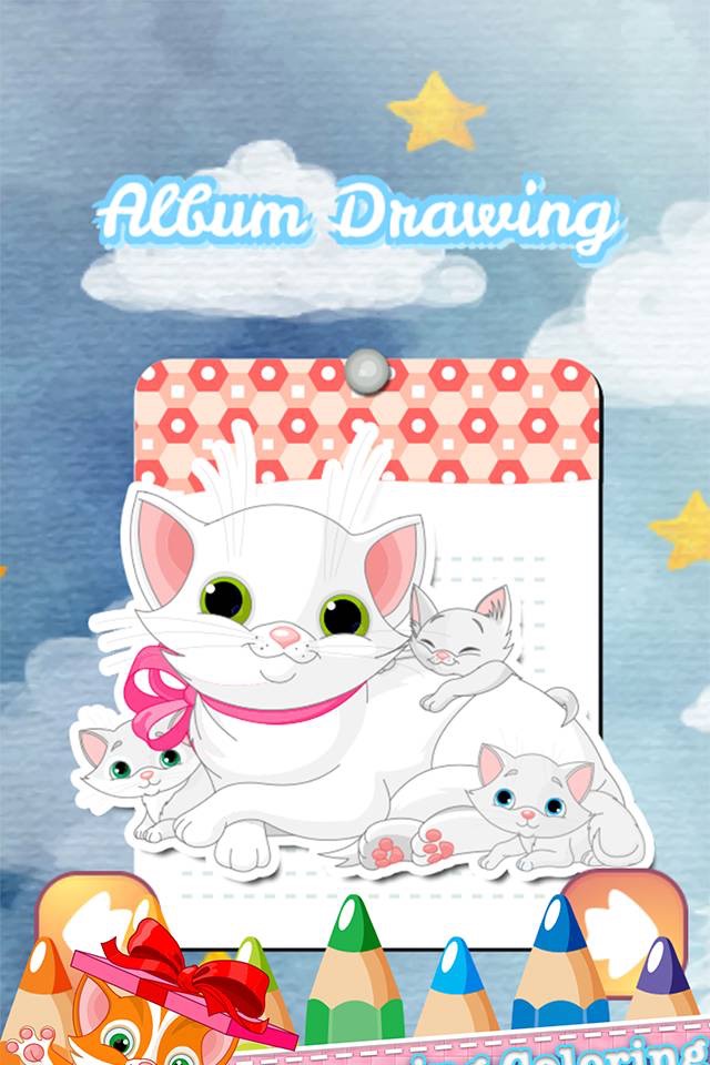 cat coloring book educational games third grade screenshot 2