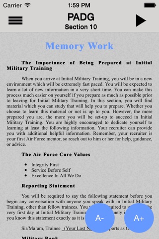 Professional Airman's Development Guide (PADG) screenshot 4