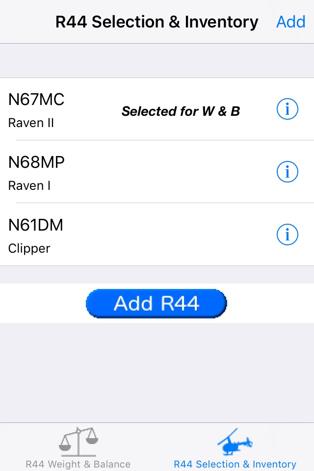 R44 Weight & Balance screenshot 4