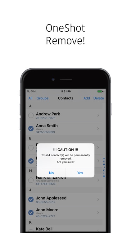 Contacts Multi Remove