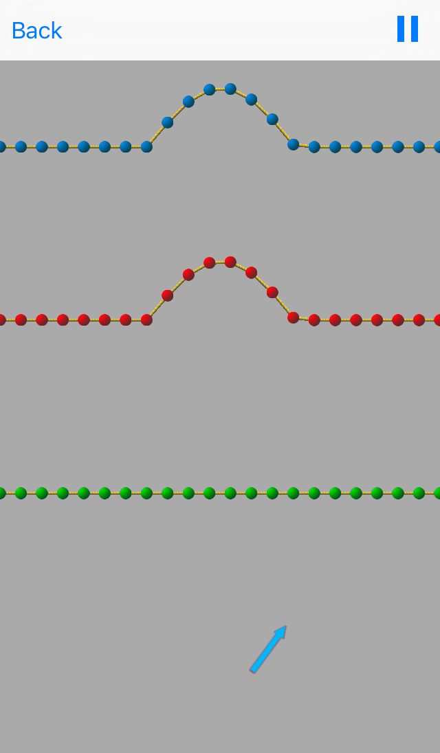 Wave machine simulator