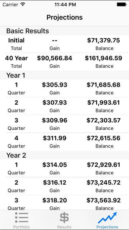Dividender - Compound Interest Calculator for DRIP & Dividend Stock Portfolios screenshot-3