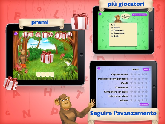 Giochi per bambini : imparare a leggere iPad screenshot