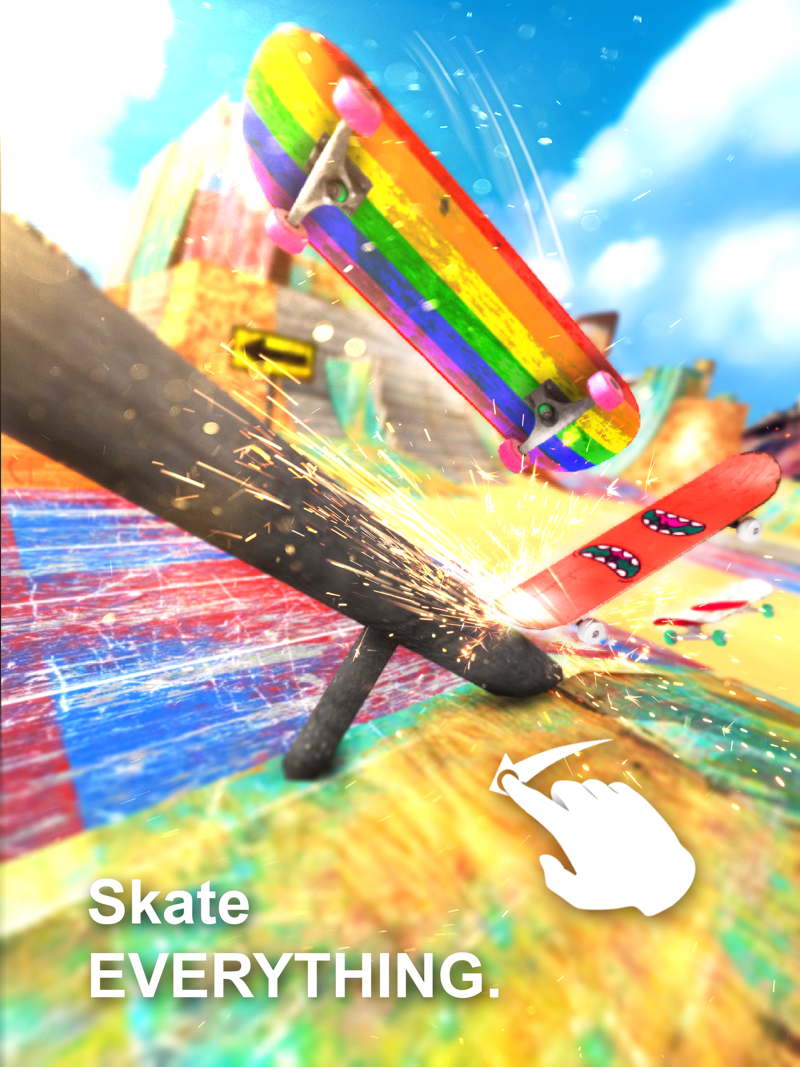 Skate World 3D - HD Free Skateboard Simulator Game official gameplay screenshot 2