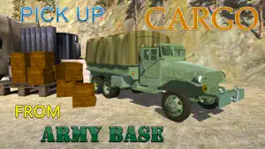 Army Cargo Truck Simulator - Deliver food supplies to military camps in this driving simulation game screenshot #3 for iPhone