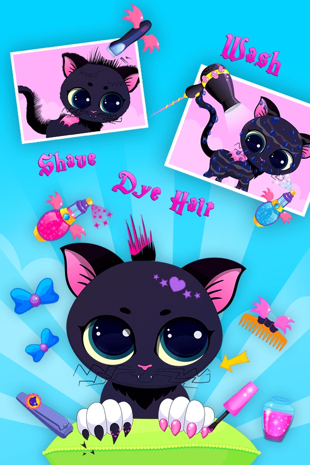 Little Witches Magic Makeover - Spa Charms, House Cleanup & Pet Salon screenshot 4