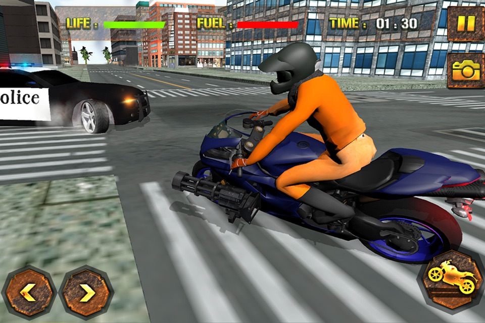 Prison Escape: Traffic Police Chase Motorbike Rider screenshot 3