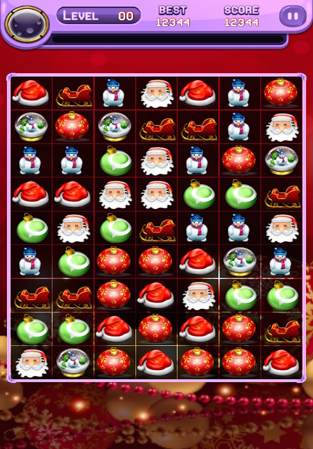 Santa Match 3 Match Free Addetive Game screenshot 4