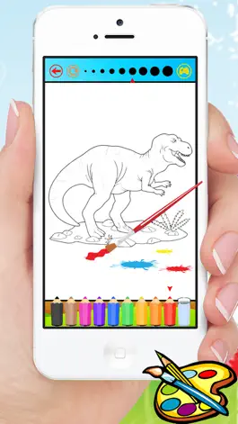 Game screenshot Dinosaur Coloring Book HD - Paint Colorful Dinos for Kids hack
