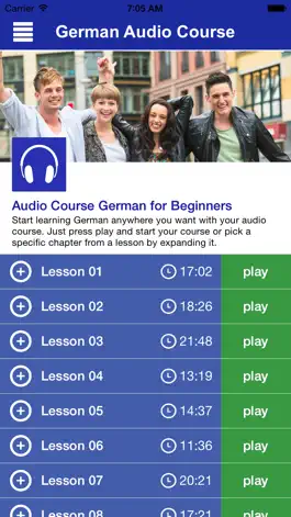 Game screenshot German Audio Course by DeutschAkademie apk