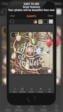 Game screenshot EasterPic Happy Easter Photo Editing - Add artwork, text and sticker over picture. Hand picked & hi-res design elements hack