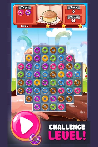 Donut Crush Pop Legend - Fun Candy Match 3 Deluxe Game Free screenshot 4