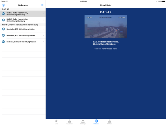 Baustellen-SH iPad screenshot