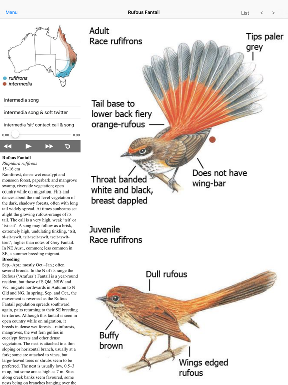 Screenshot #4 pour The Michael Morcombe and David Stewart eGuide to the Birds of Australia LITE