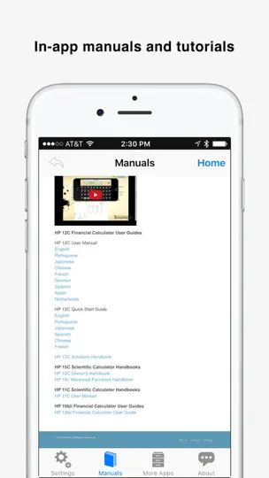 Capture d'écran de 10bii+ Financial Calculator sur iPhone 4