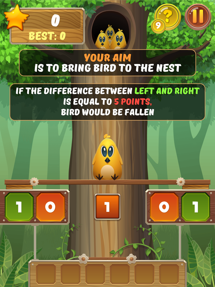 Forest Resque - help the bird to return to the nest