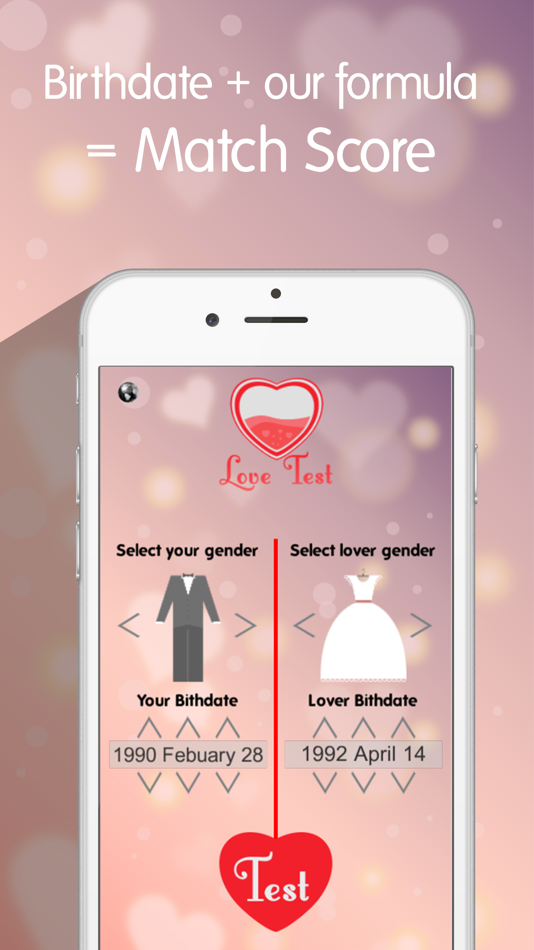 Love test to find your partner - Hearth tester calculator app - 2.3 - (iOS)