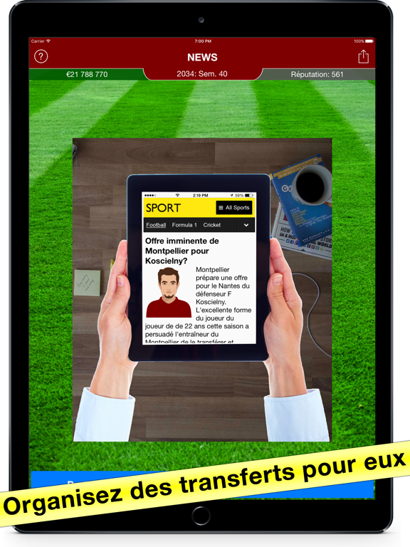 Screenshot #6 pour Jeu de Agent de Footballeurs